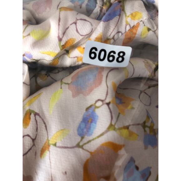 Cynthia Rowley Talia Dress Flutter Sleeve Maxi 12 DAMAGED - Picture 11 of 11